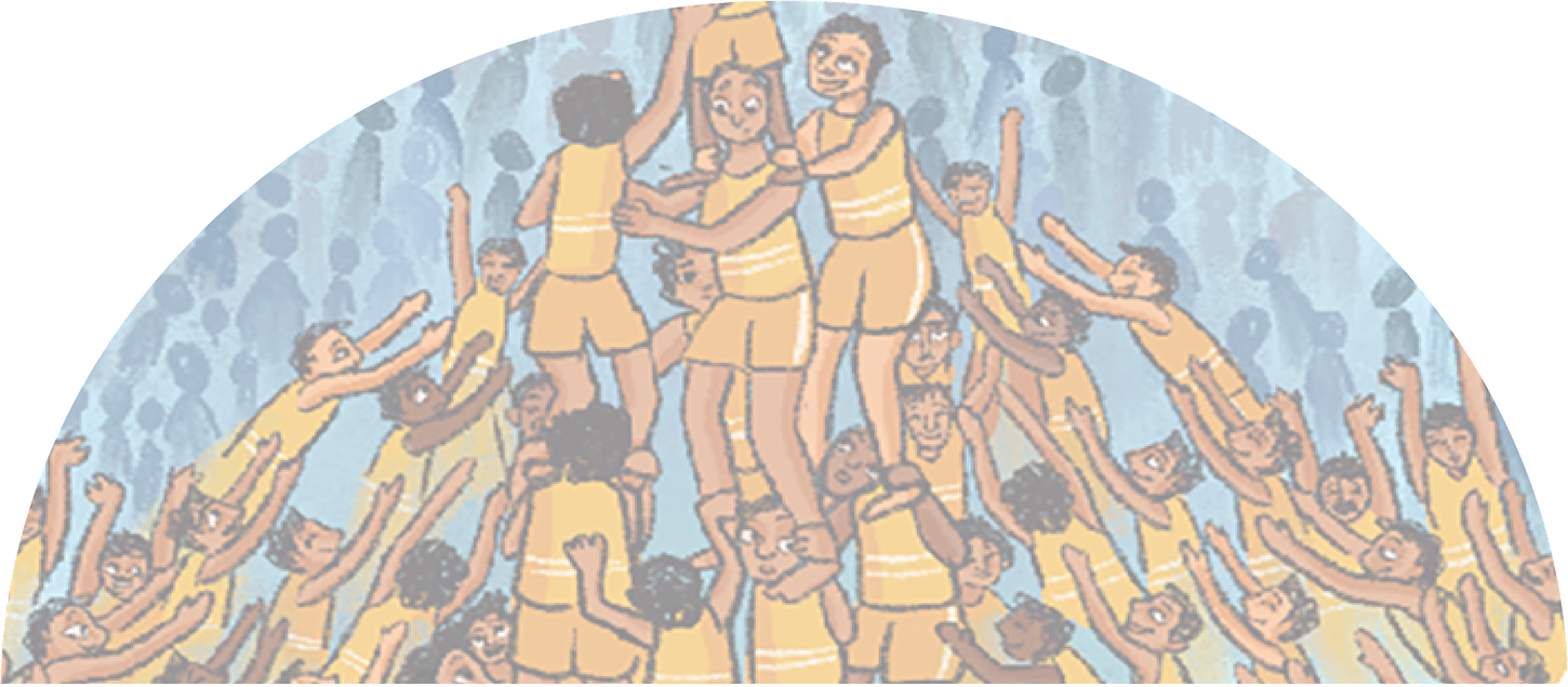 Semi-circle backdrop for Book of Indian Festivals